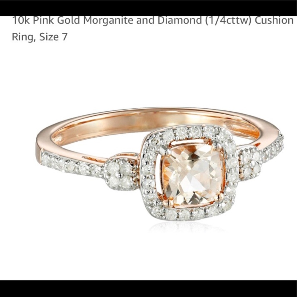 10K Morganite diamond ring 💍